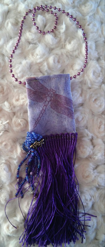 Beaded and cloth Amulet Bag