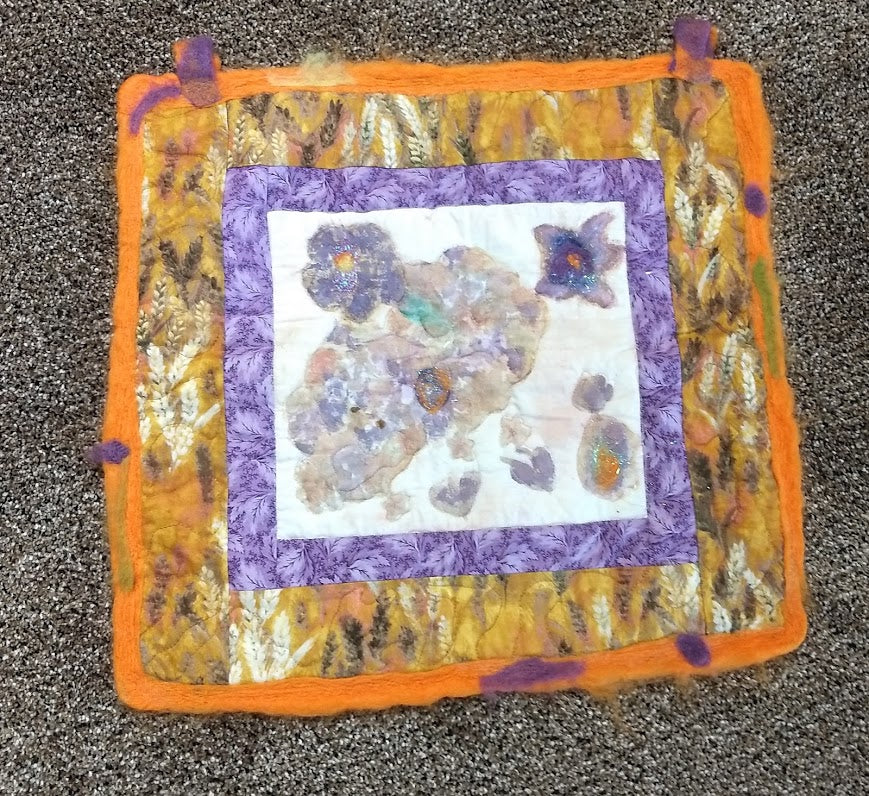 Pounded Flowers Art Quilt