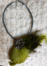 Green Dream Feather Necklace